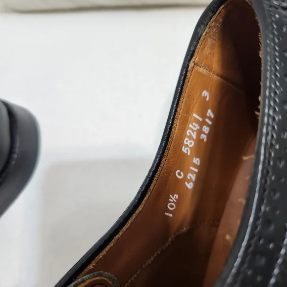 ALLEN EDMONDS BLACK DRESS SHOES SIZE 9.5 - Picture 12 of 14